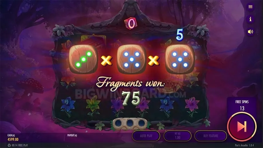 Fantasy themed slot game with magic